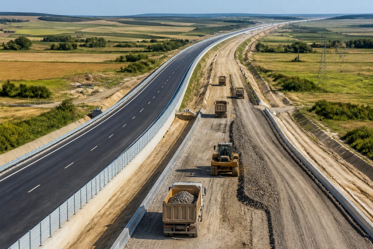 România țintește 233,59 km de autostradă și drum expres până în 2026. Unde este riscul major după luna august