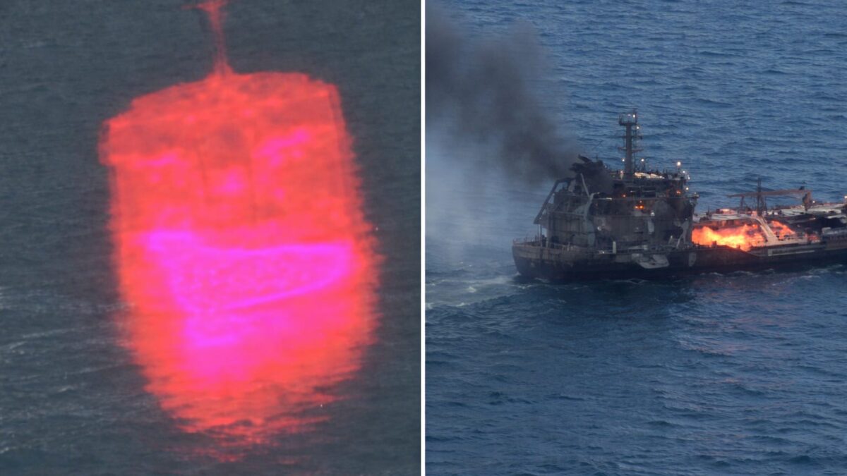 marinari Sulina drone, Doi marinari au sărit în Marea Neagră lângă Sulina, iar nava SAR Apollo îi caută