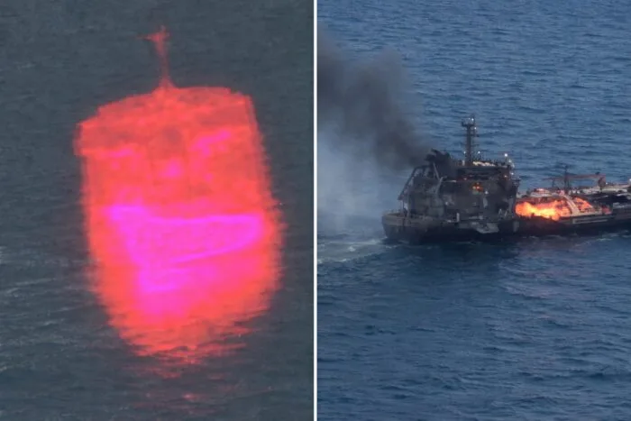 marinari Sulina drone, Doi marinari au sărit în Marea Neagră lângă Sulina, iar nava SAR Apollo îi caută