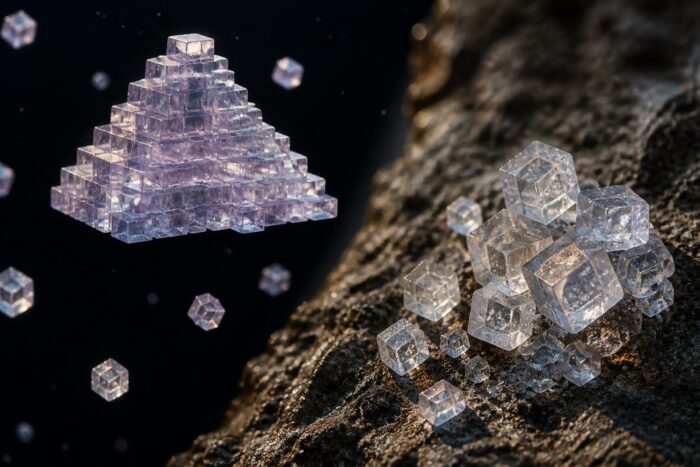 microgravitație cristale semiconductori, De ce a ieșit în spațiu o piramidă din clorură de potasiu, când pe Pământ apar de