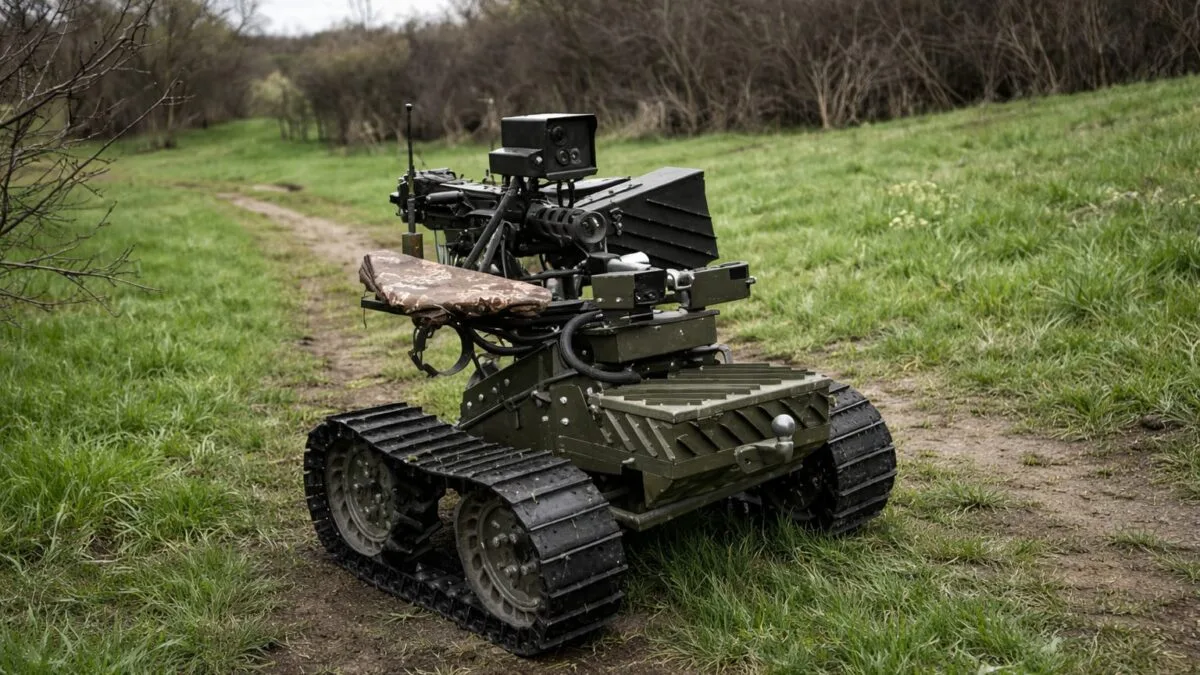 roboți înarmați Ucraina, 16.600 de misiuni într-o lună de vară. Cum au ajuns roboții tereștri să fie duși în luptă de drone