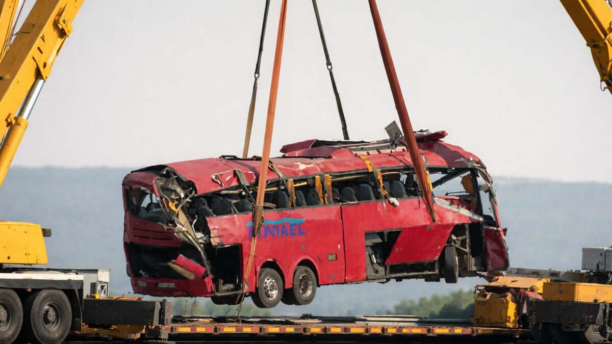 accident autocar Ungaria, 12 oameni au murit într-un autocar polonez răsturnat în Ungaria
