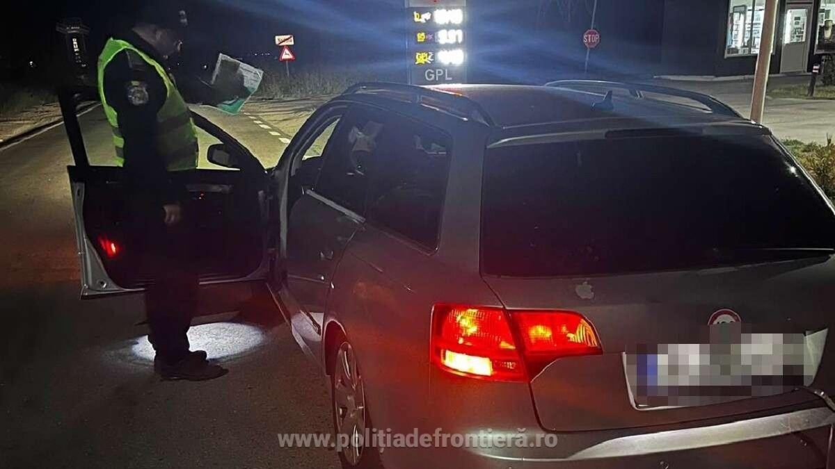 Autoturism cu numere false de Irlanda