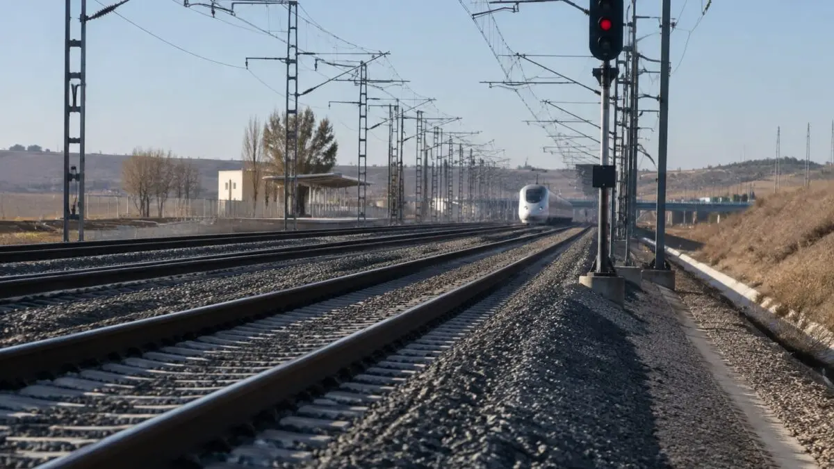Garnitură feroviară în Urda Toledo
