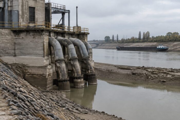 Pompe centrală Cernavodă pe Canal