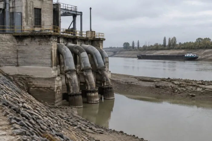 Pompe centrală Cernavodă pe Canal