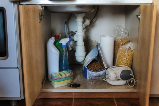 Ce trebuie mutat din dulapul de sub chiuvetă pentru a evita umezeala și contaminarea alimentelor