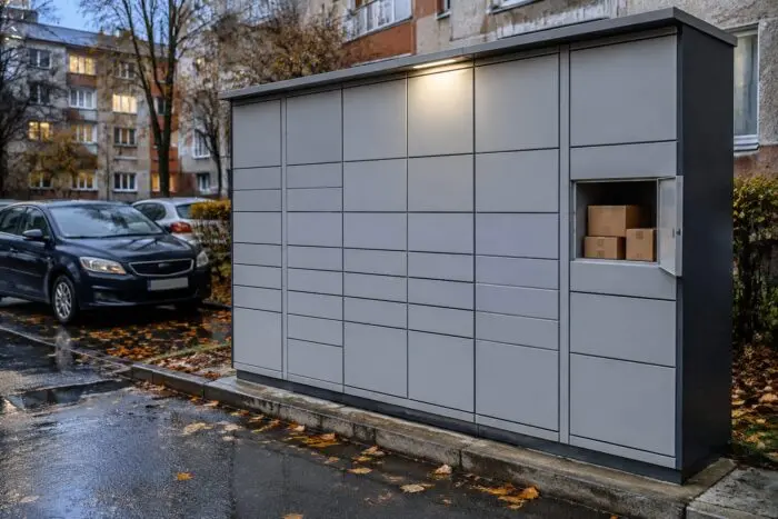 Dulap metalic pentru livrări colete