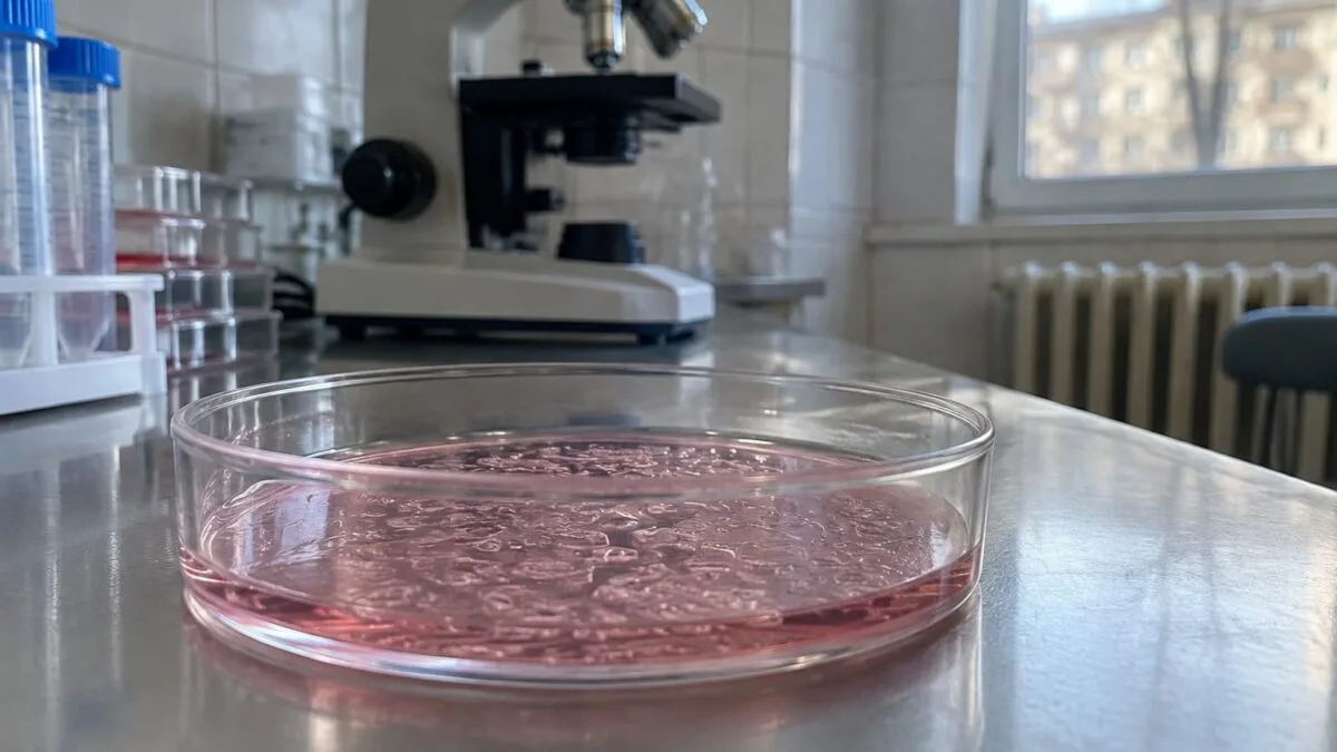Echipamente de laborator și culturi de celule folosite în cercetarea medicală