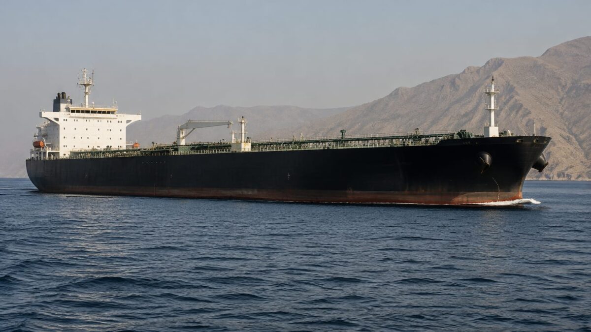 Petrolier în Strâmtoarea Hormuz