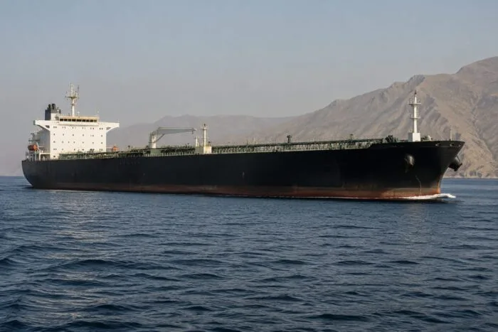 Petrolier în Strâmtoarea Hormuz