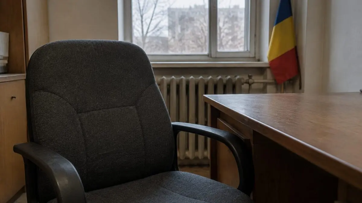 Birou gol și drapelul României